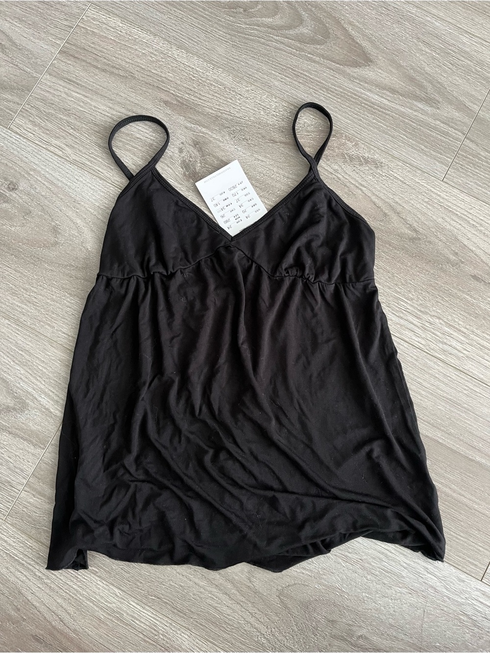BRANDY Women's Black Spaghetti Strap Tank Top